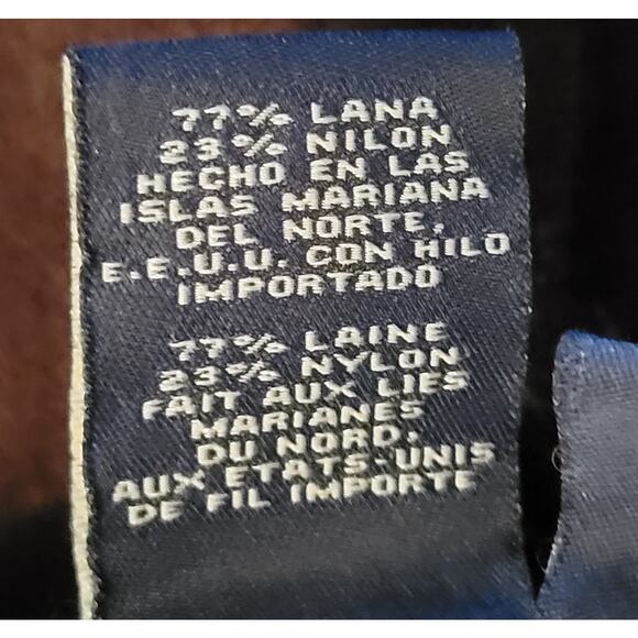 Anne Klein Chocolate Brown Wool Double Breasted Midi Coat Jacket Size M - Picture 8 of 8